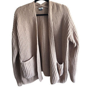 American Eagle Tan Knit Cardigan